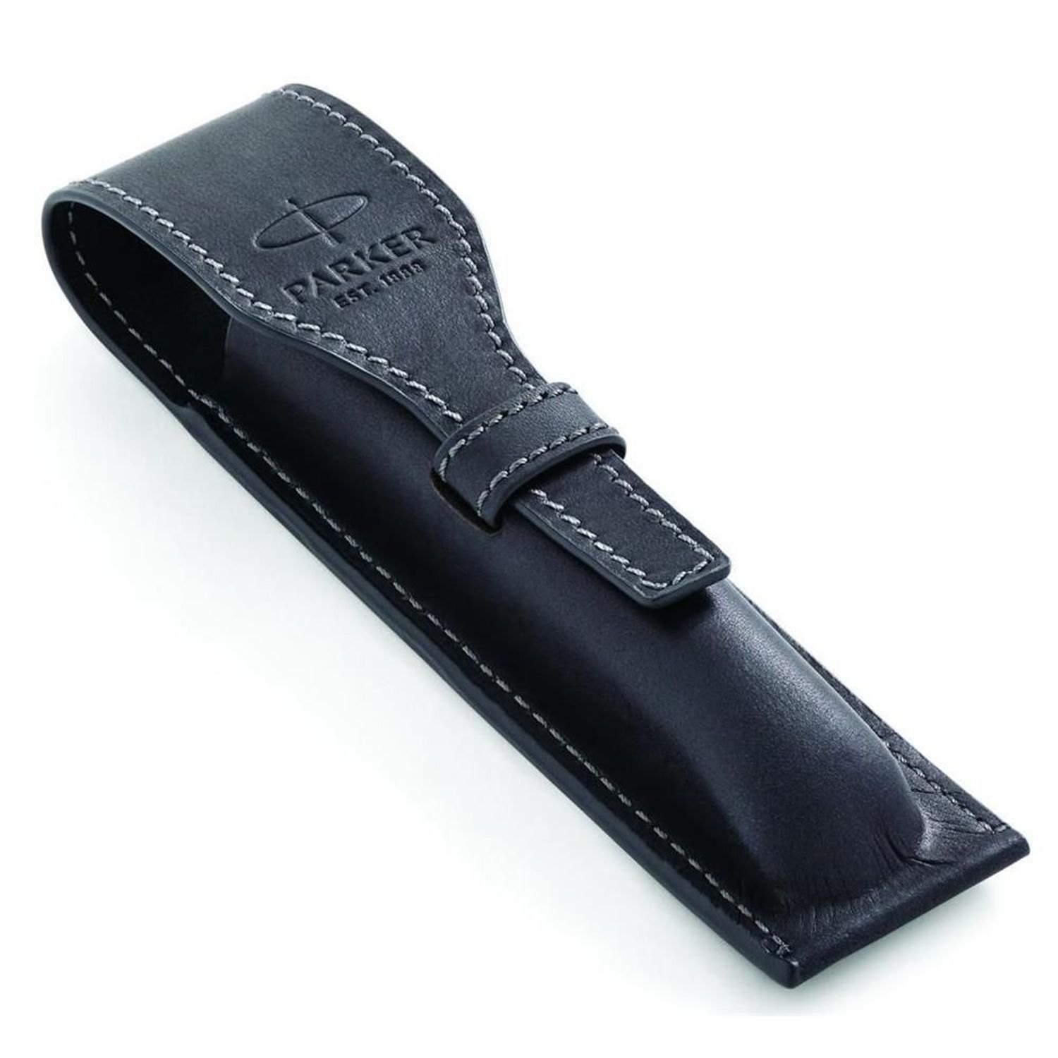 IM Długopis czarny GT + Etui Parker 1931666 to nowe spojrzenie na klasyczne produkty z linii IM.  Na mosiężnej bazie położono kilkanaście warstw czarnego lakieru. Pierścienie wykończone złotem i polerowane (3).jpg